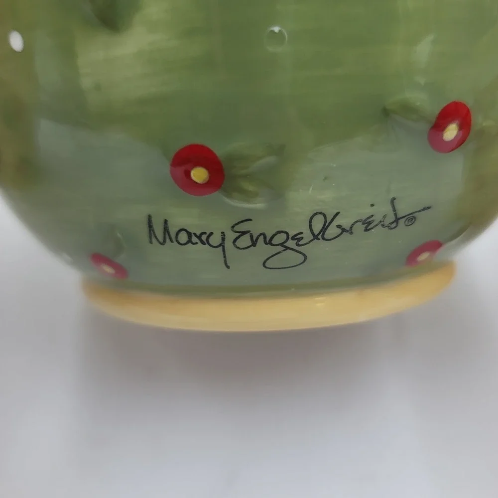 Mary Engelbreit Enesco Cherries Canister Set of 3 VTG 1998 Kitchen Jars 969036